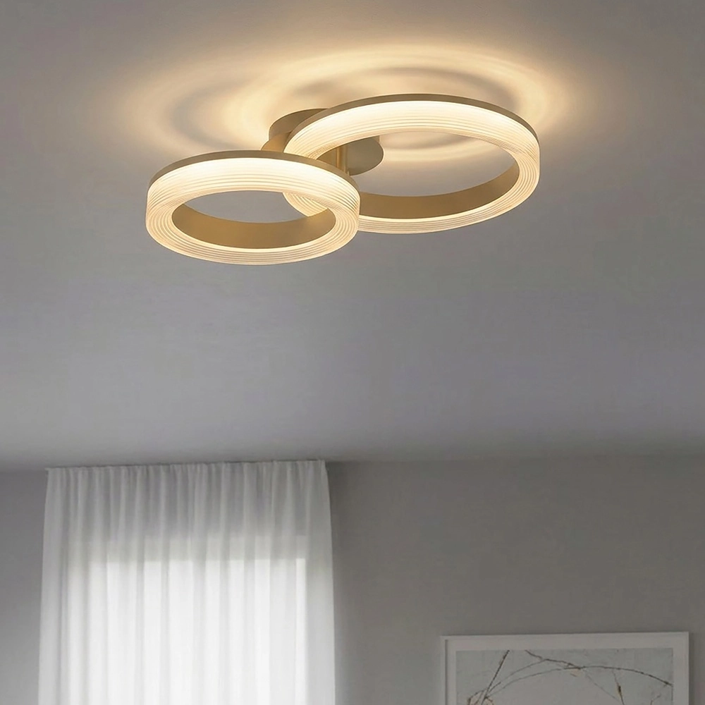 Design-Deckenlampe Lumen Rings Sandbraun Searchlight 5,05342E+12