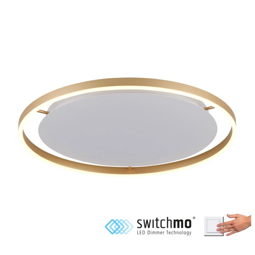 Deckenleuchte Ritus Messing Ø 58,5cm Just Light 4043689985639