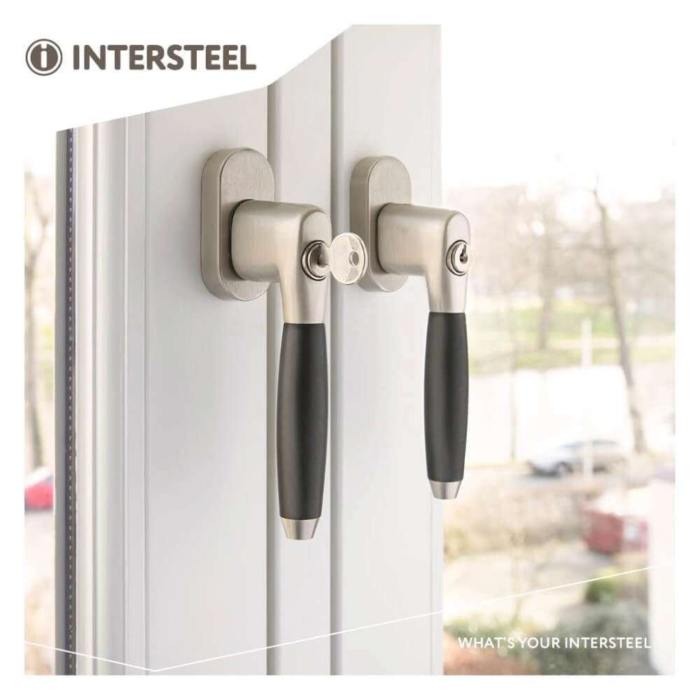 Griff für Fenster Ton 400 Abschließbar nickel matt Intersteel 8714186147986