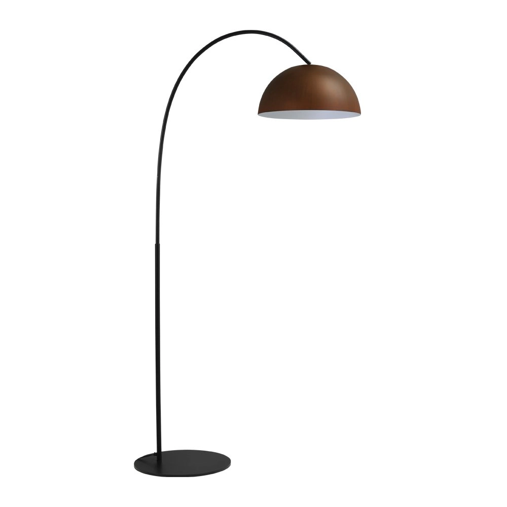 Stehlampe Industria 186 braun mit weiß