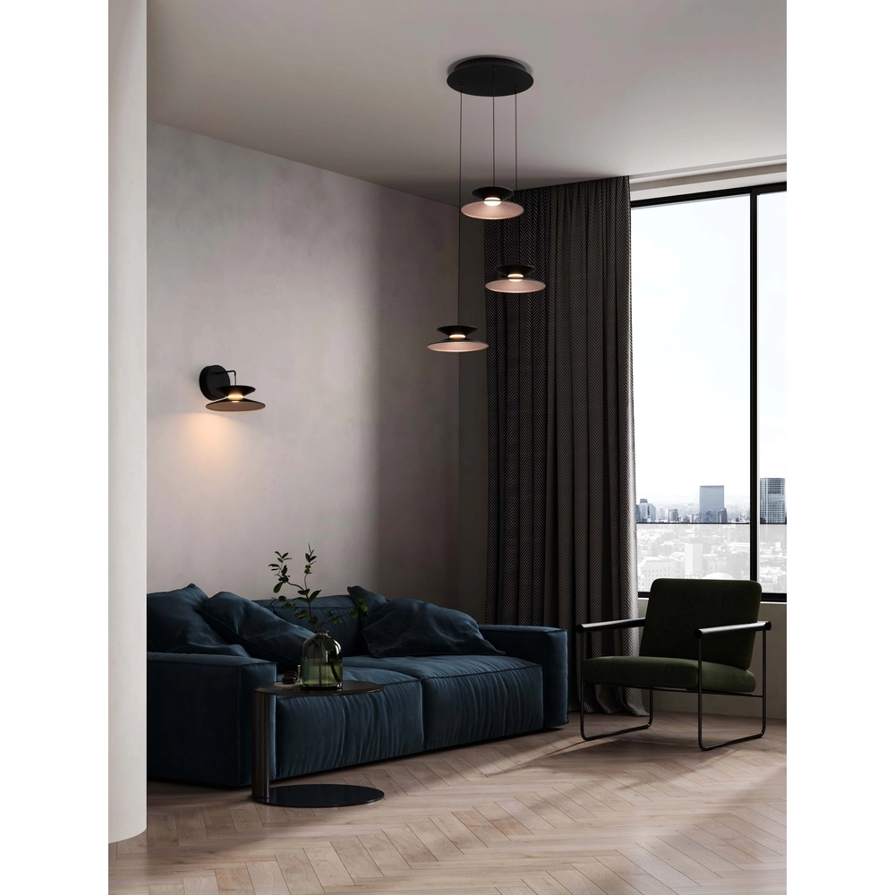 Design-Wandleuchte Morfi schwarz Lyora 5212017458506