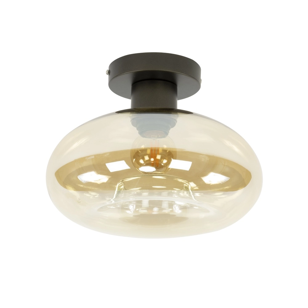 Glasdeckenlampe Soll Ø 27 cm – bernsteinfarbenes Glas Lyora 8716803510890