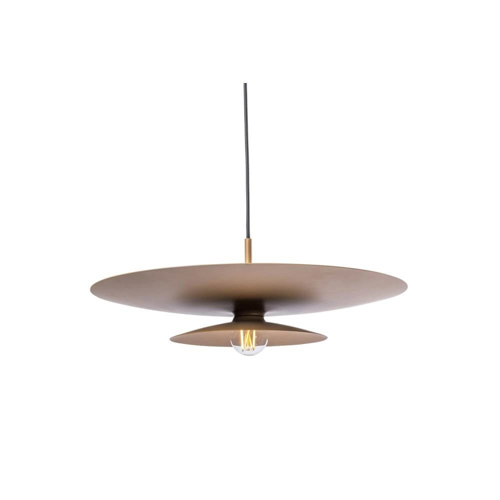 Pendelleuchte Linares Regenschirm braun Ø 50cm Artdelight 8720701101678