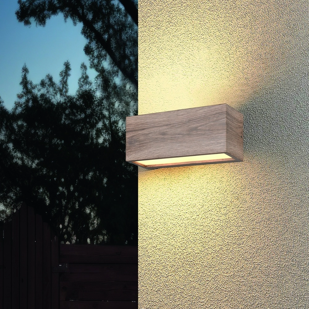 Design-Wandleuchte Mayenne Holz Trio 4017807603477