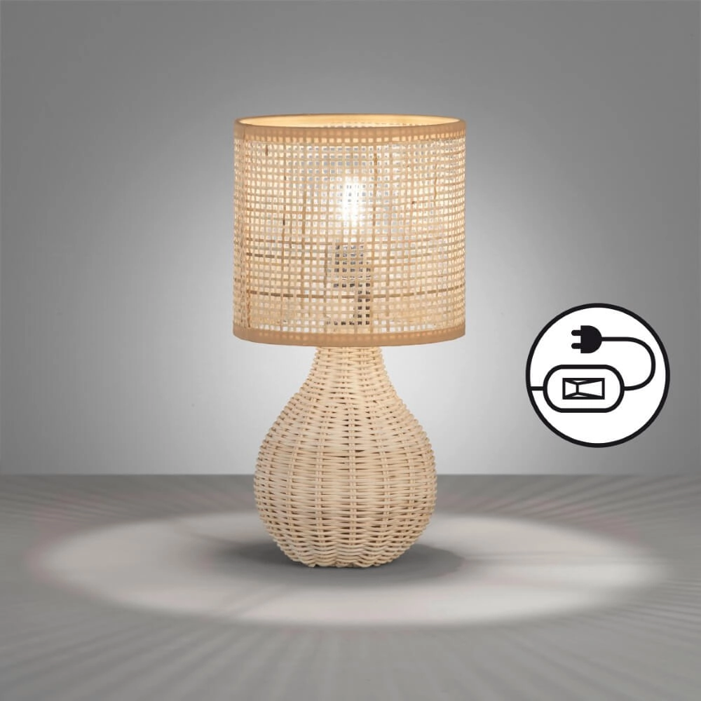 Tischlampe Nature Ø 16cm Fischer & Honsel 4003694507356