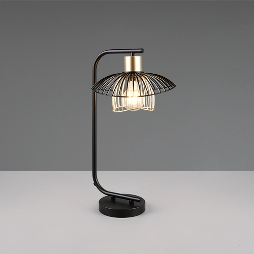 Tischlampe Lauris Schwarz Trio 4017807678123