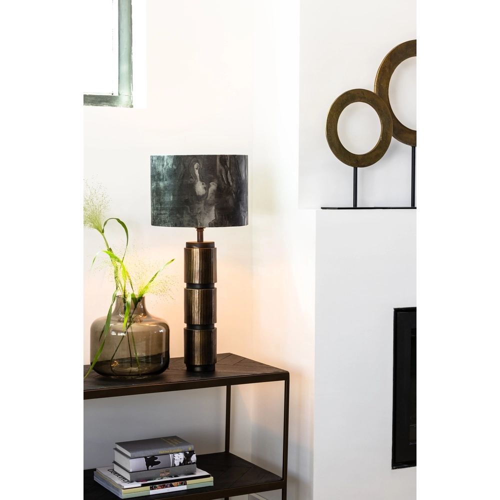 Tischlampe Merel messingmatt Ø 25cm Light & Living 8717807314231