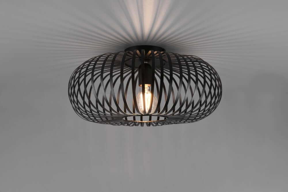 Schwarze Deckenlampe Johann Ø 40cm Trio 4017807504170