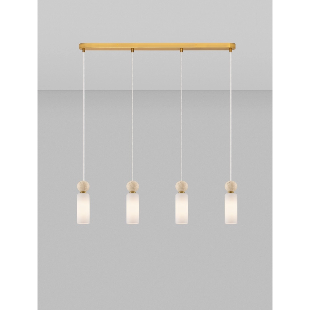 Pendelleuchte Filomena 4-helles Gold Lyora 5212017483508