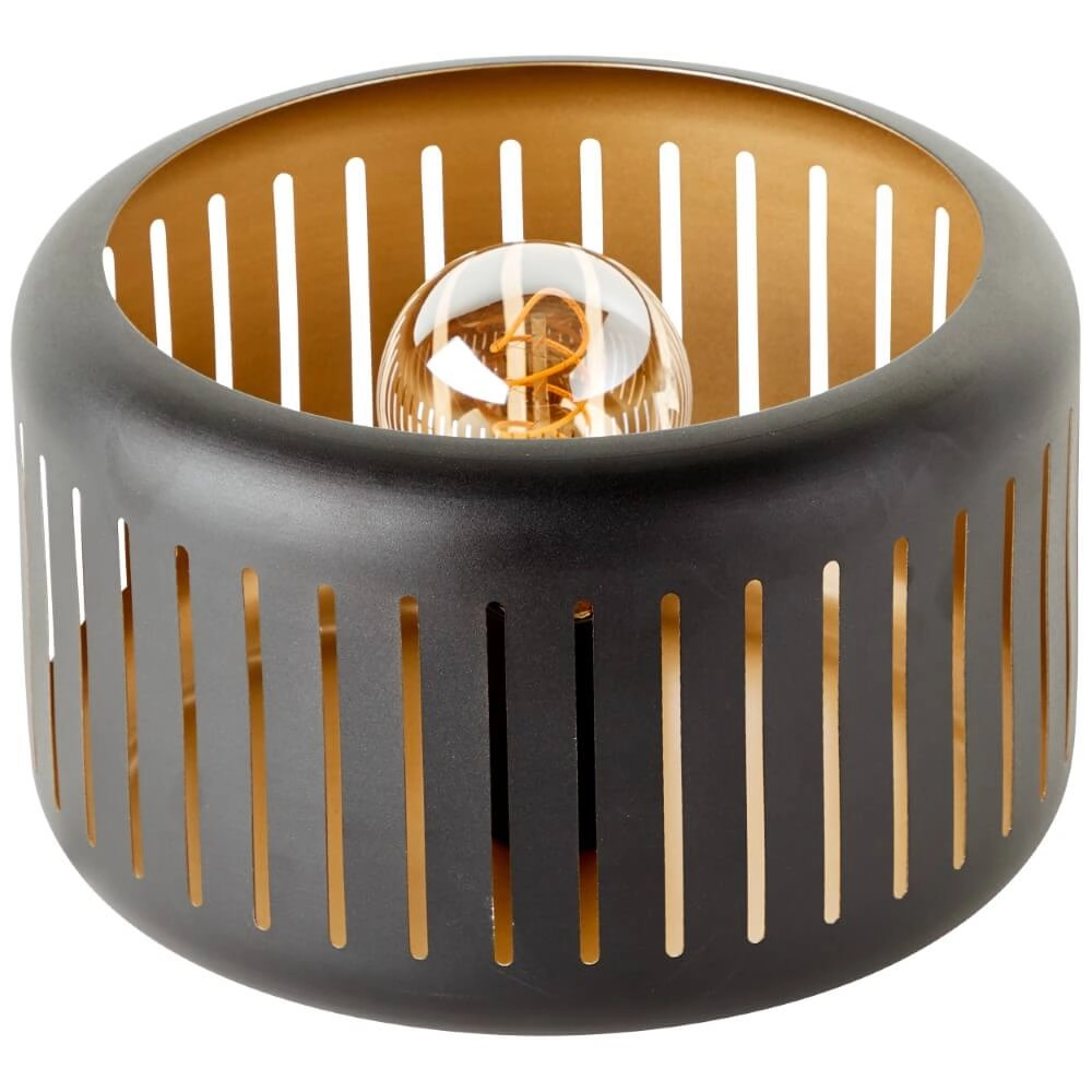 Schwarze Tischlampe Tyas Brilliant 4004353411458