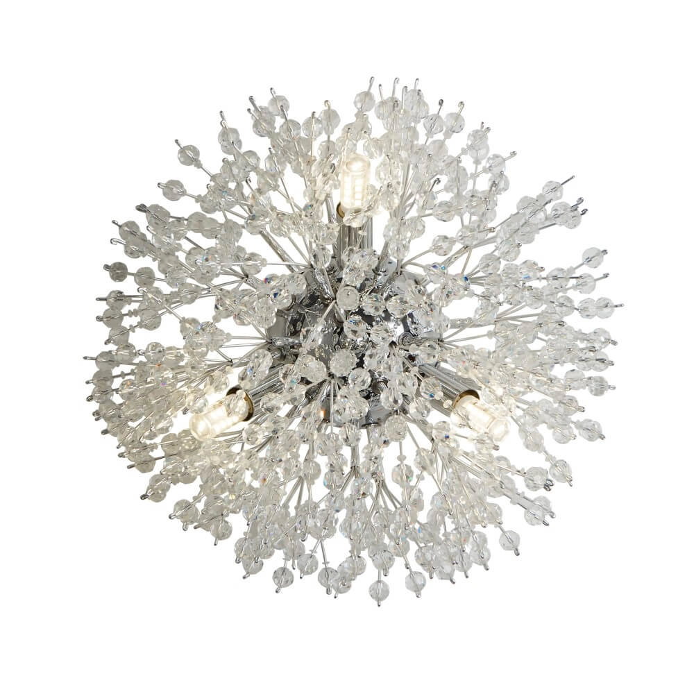 Wandlampe Sunburst Ø 29cm Chrom Searchlight 5053423243795