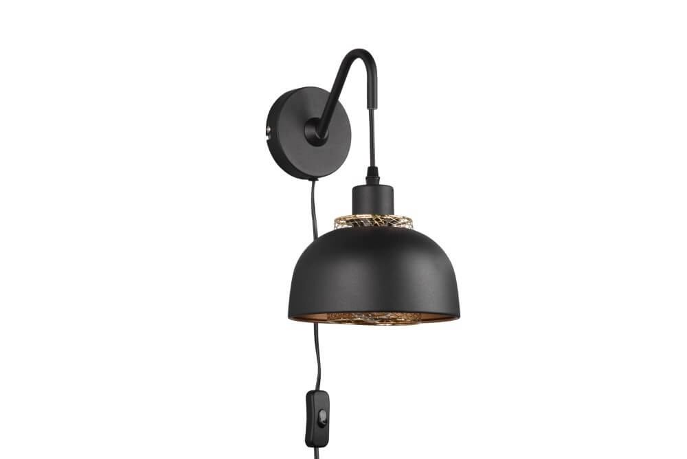 Schwarze Wandleuchte Punch Trio 4017807537390