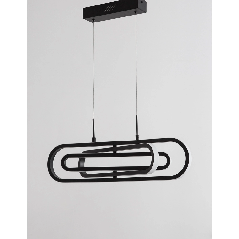 Design-Pendelleuchte Arte Schwarzes Oval Lyora 5212017426000