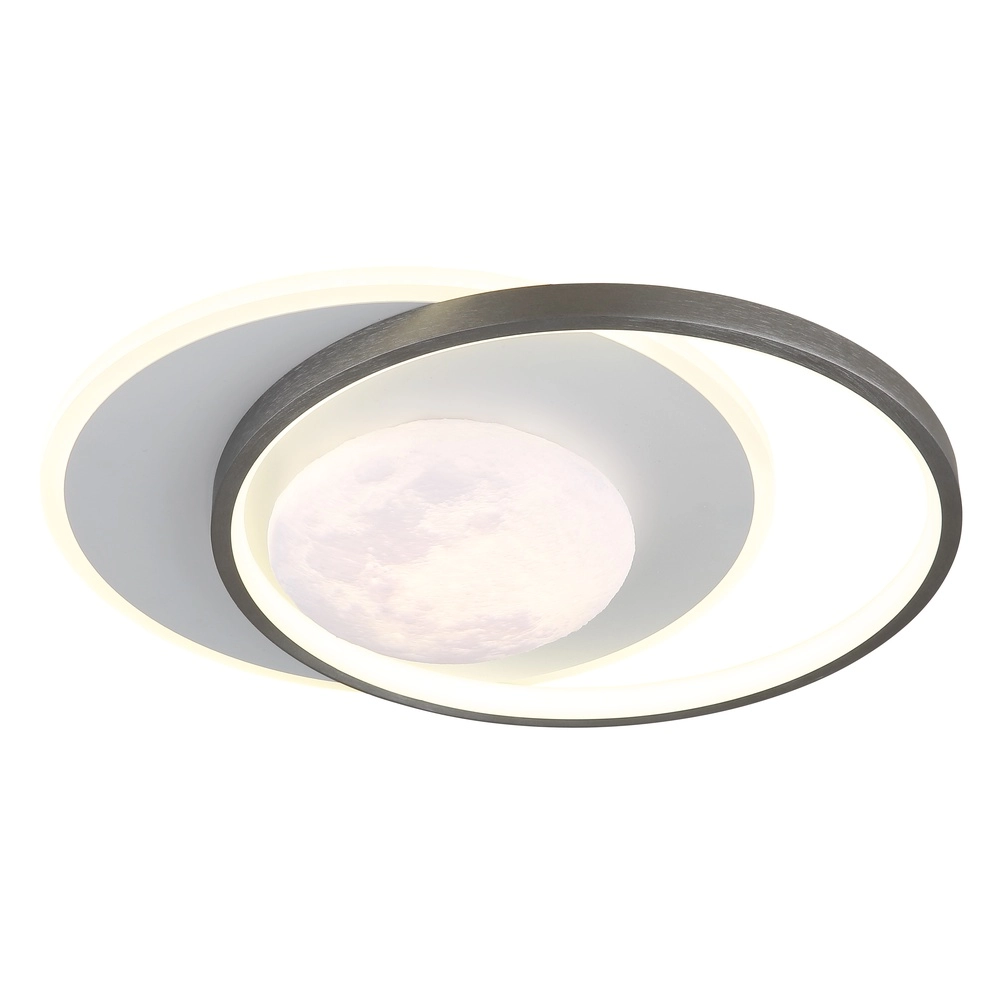 Design-Deckenlampe Moon Schwarz-Weiß