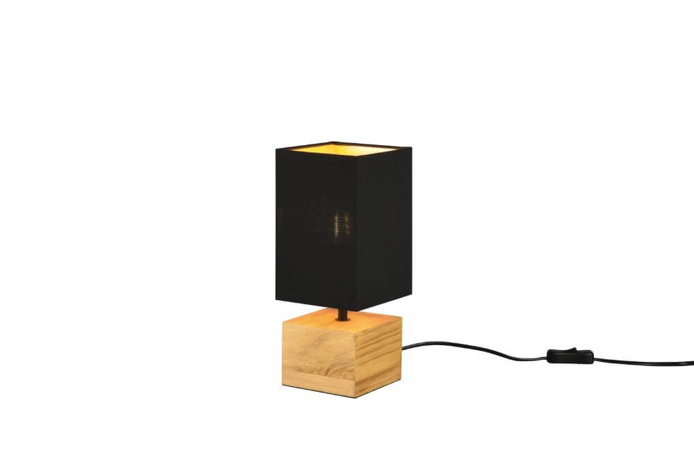 Schwarze Tischlampe Woody Trio 4017807523553