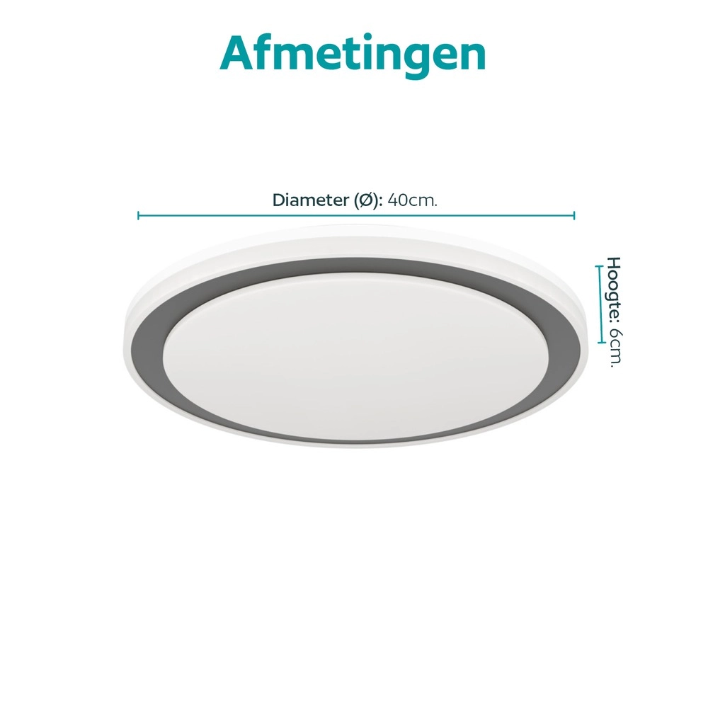 Weißes Deckenlicht Semovigo Ø 40cm Eglo 9008606391851