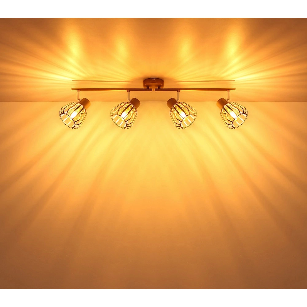 Deckenlampe Olin 4-helles Kaffeebraun Globo 9007371592579