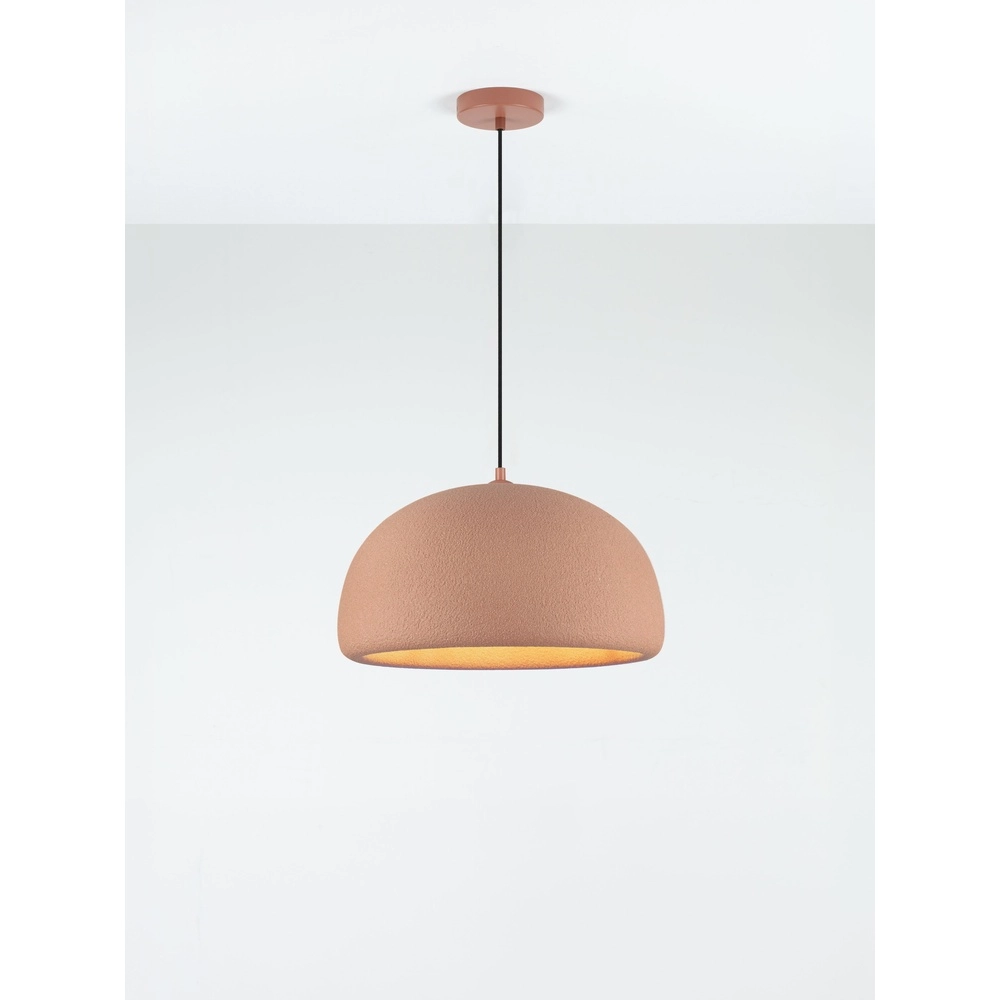 Moderne Pendellampe Davo Terrakotta Ø 43 cm Lyora 5212017495648