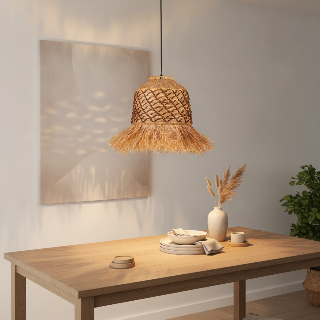 Stroh-Lampe Sorello braun