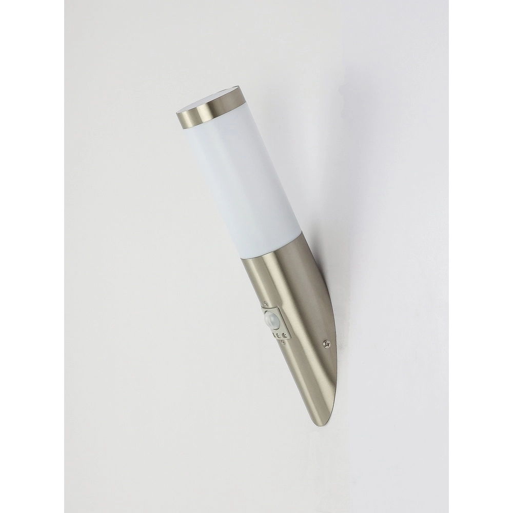 Außenlampe Boston Led Edelstahl mit Weiß und Sensor Globo 9007371282333