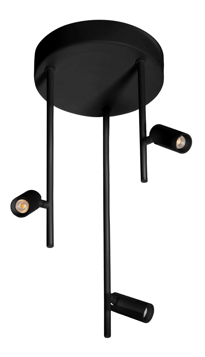 3-Licht Deckenlampe Minora LED – Schwarz ETH 8720195311317