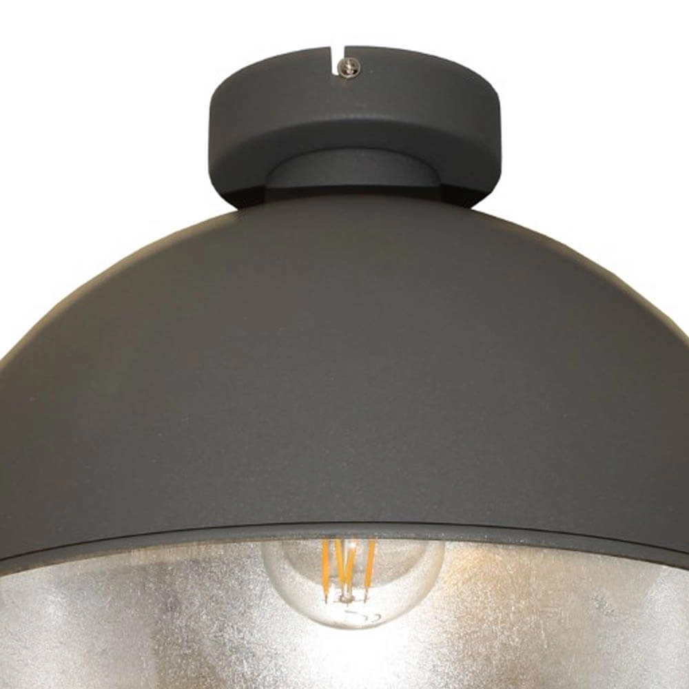 Land Deckenleuchte Curve Ø 31 cm grau mit silber Artdelight 8719831735150