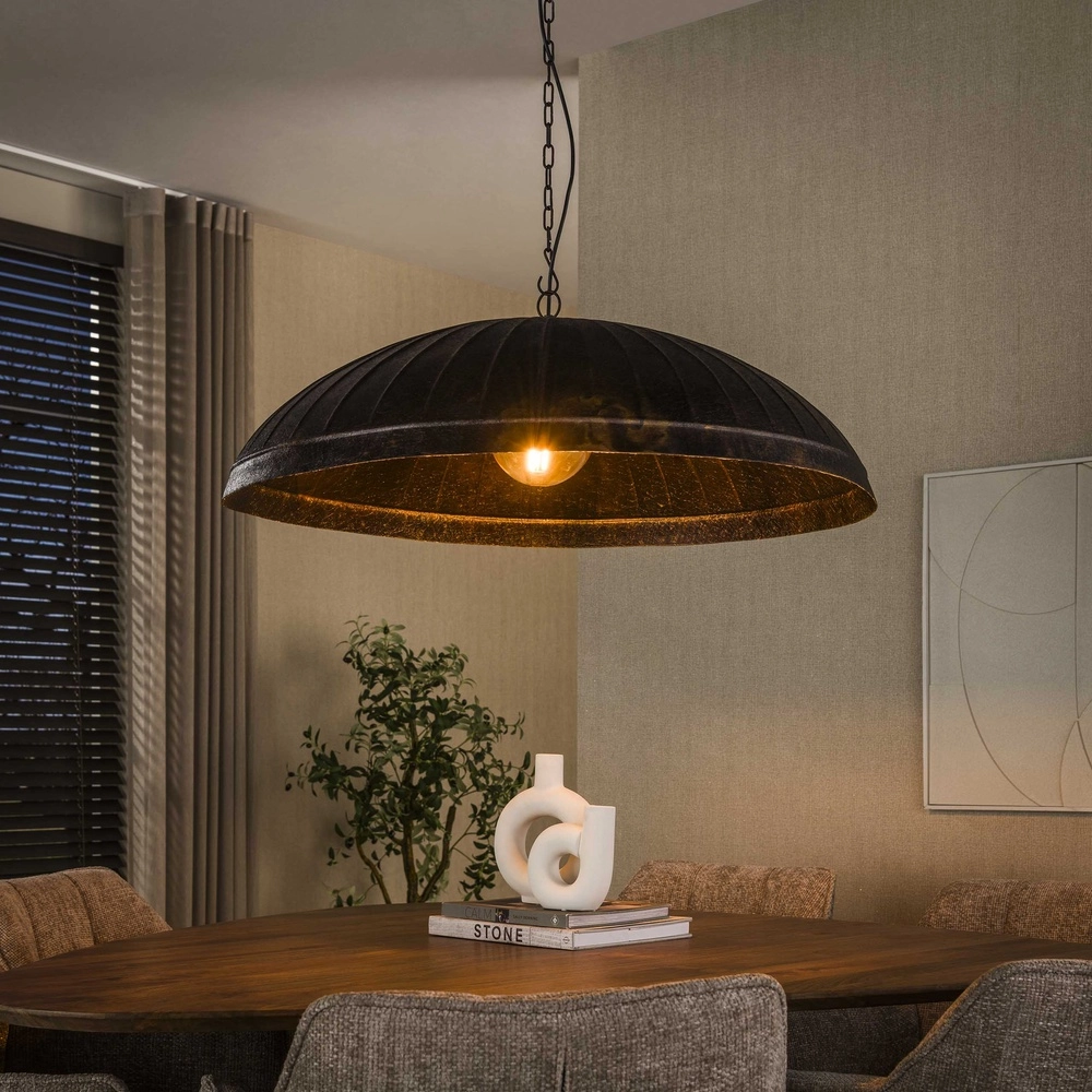 Industrie-Bürolampe Guard Ø 90 cm – geräuchert braun Lyora 8716803511514