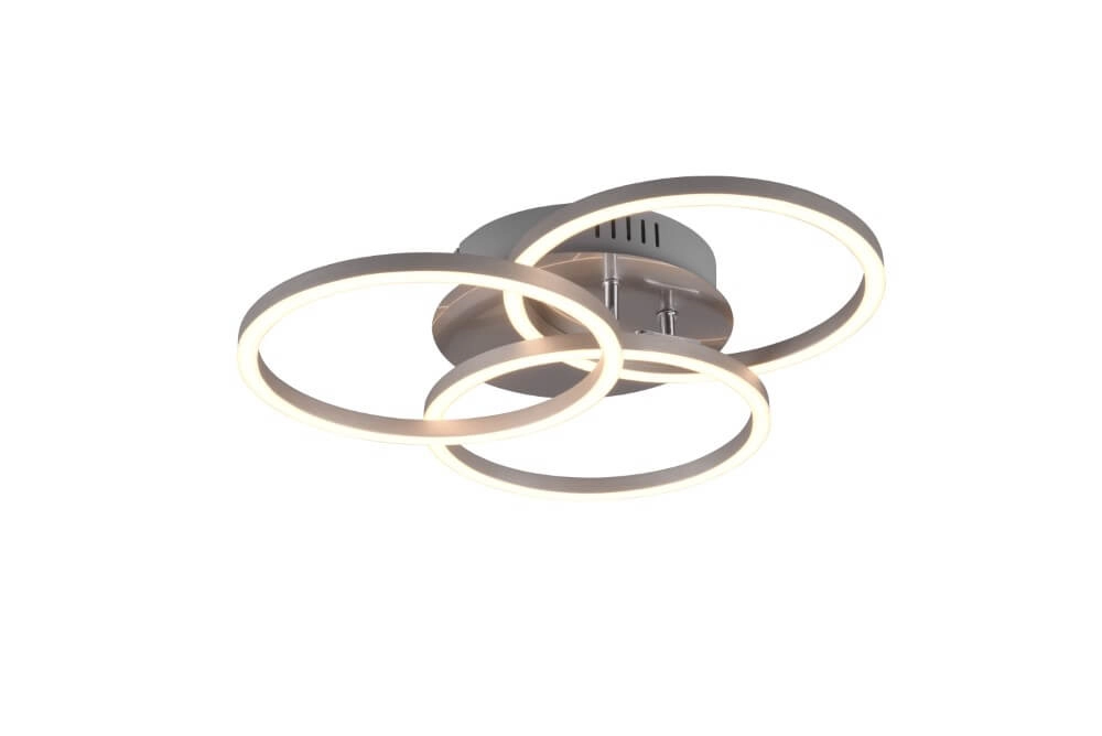 Deckenlampe Circle 3-Ring-Edelstahl Trio 4017807500639