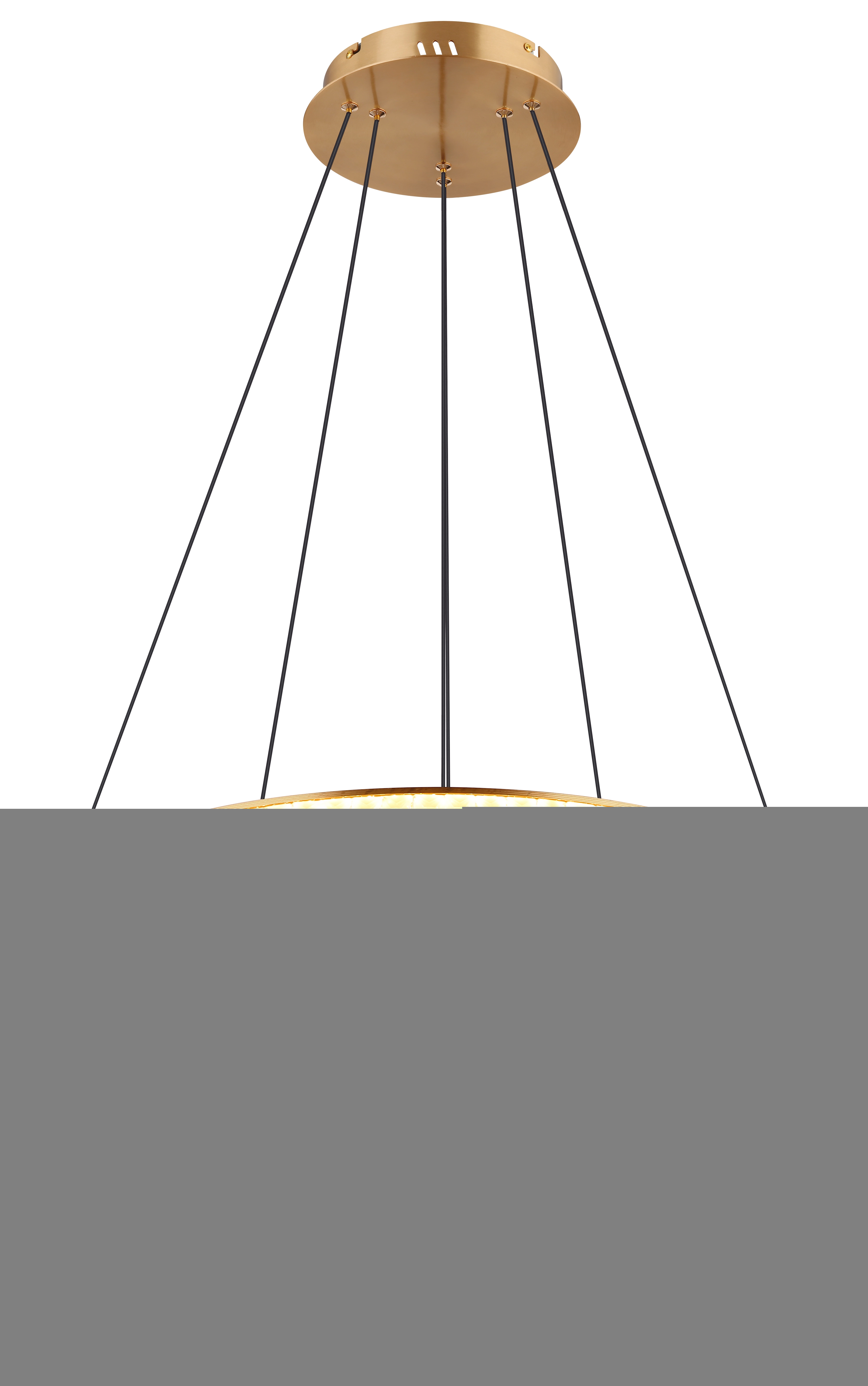 Pendellampe Blondie gold Ø 60cm Globo 9007371446469