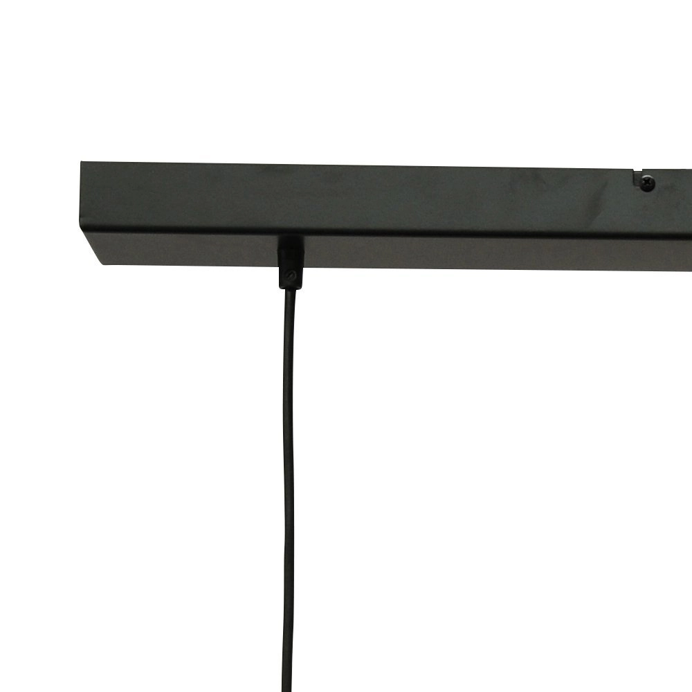 Schwarze Esszimmer-Hängelampe Bounty 3-flammiges rundes Glas Masterlight 8718121247731