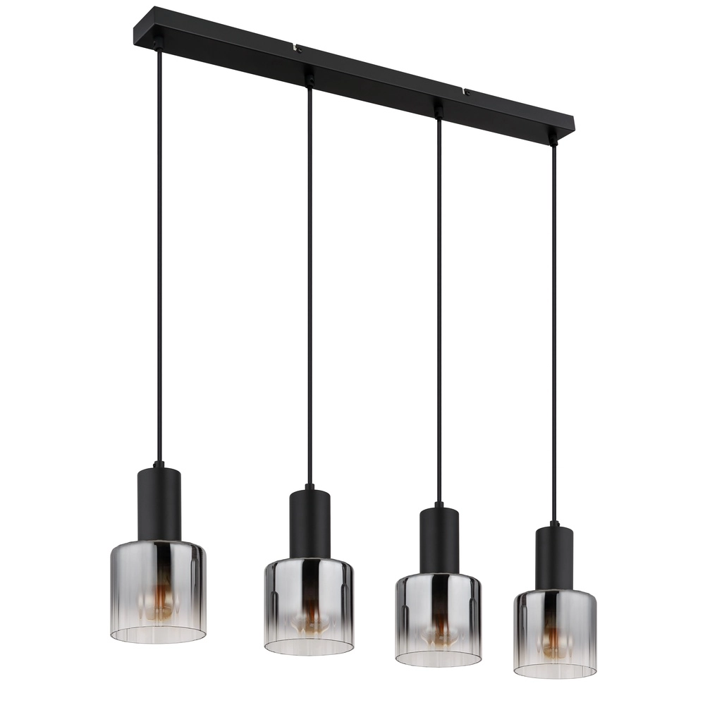 Design-Pendellampe Jack 4-Licht Schwarz Globo 9007371507832