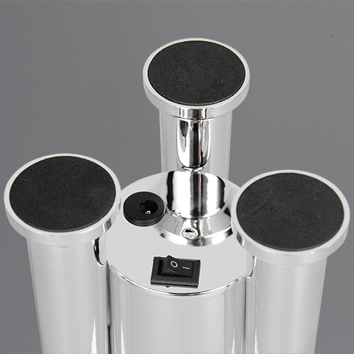 Tischlampe Apollo Raketen-Titan-Grau Trio 4017807681208