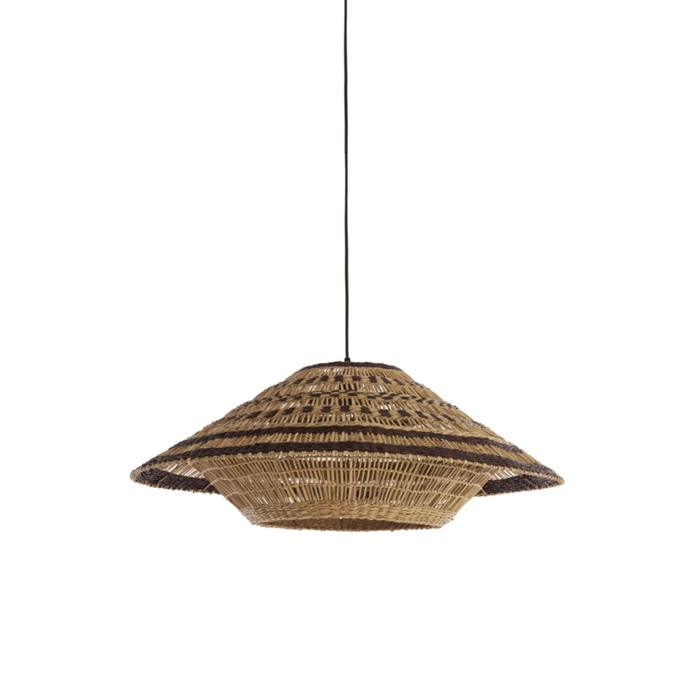 Pendellampe Owana Ø 80 cm Rattanbraun