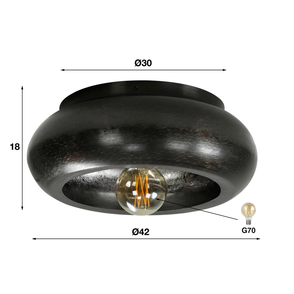 Industrie-Deckenlampe Sky Ø 42cm - E27 Lyora 8716803511262
