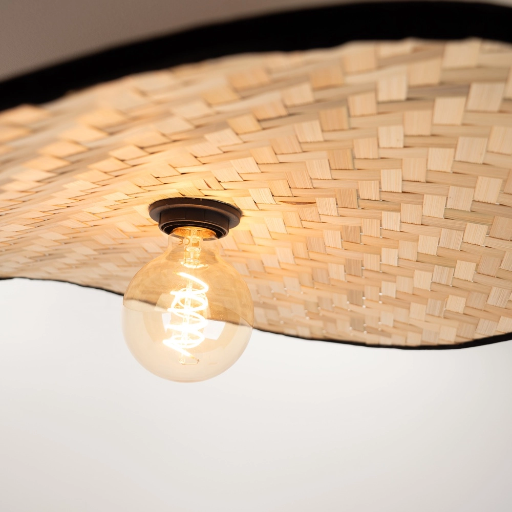 Rattan-Deckenlampe Marywell 52x34 cm – E27 Eglo 9002759440435