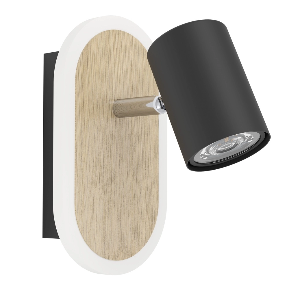 LED-Wandspot Rimbocchi Mit Holzoptik