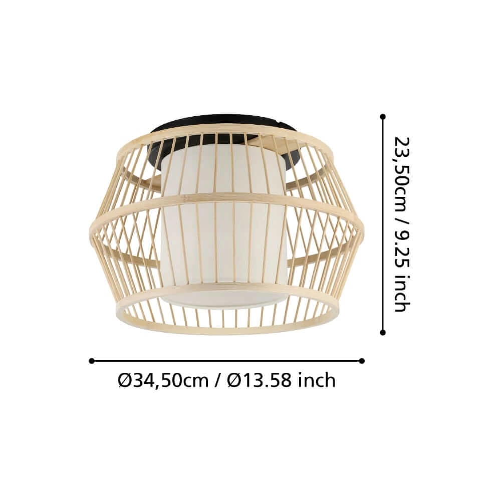 Deckenleuchte Monterroso Ø 35cm - Rattan Stars of Light 9008606243372
