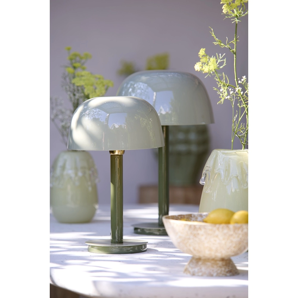 Schreibtischlampe Marivet Glanzgrün – Ø 25 cm Light & Living 8717807816216
