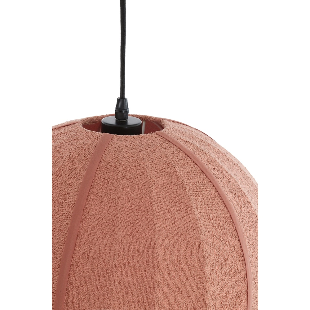 Bouclé-Pendellampe Zagori Ø 44 cm – Koralle Light & Living 8717807793098