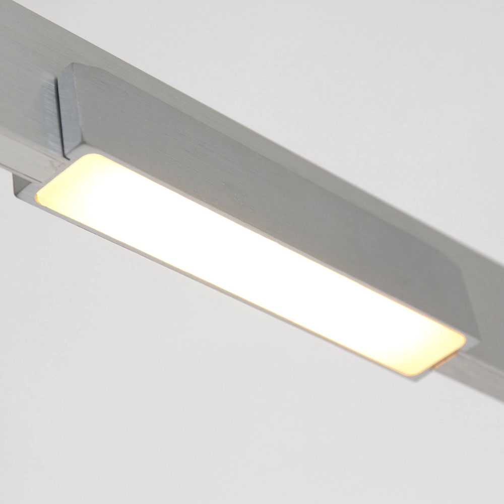 Schlanke Pendelleuchte Bloc Metallic-Grau Steinhauer 8712746148268