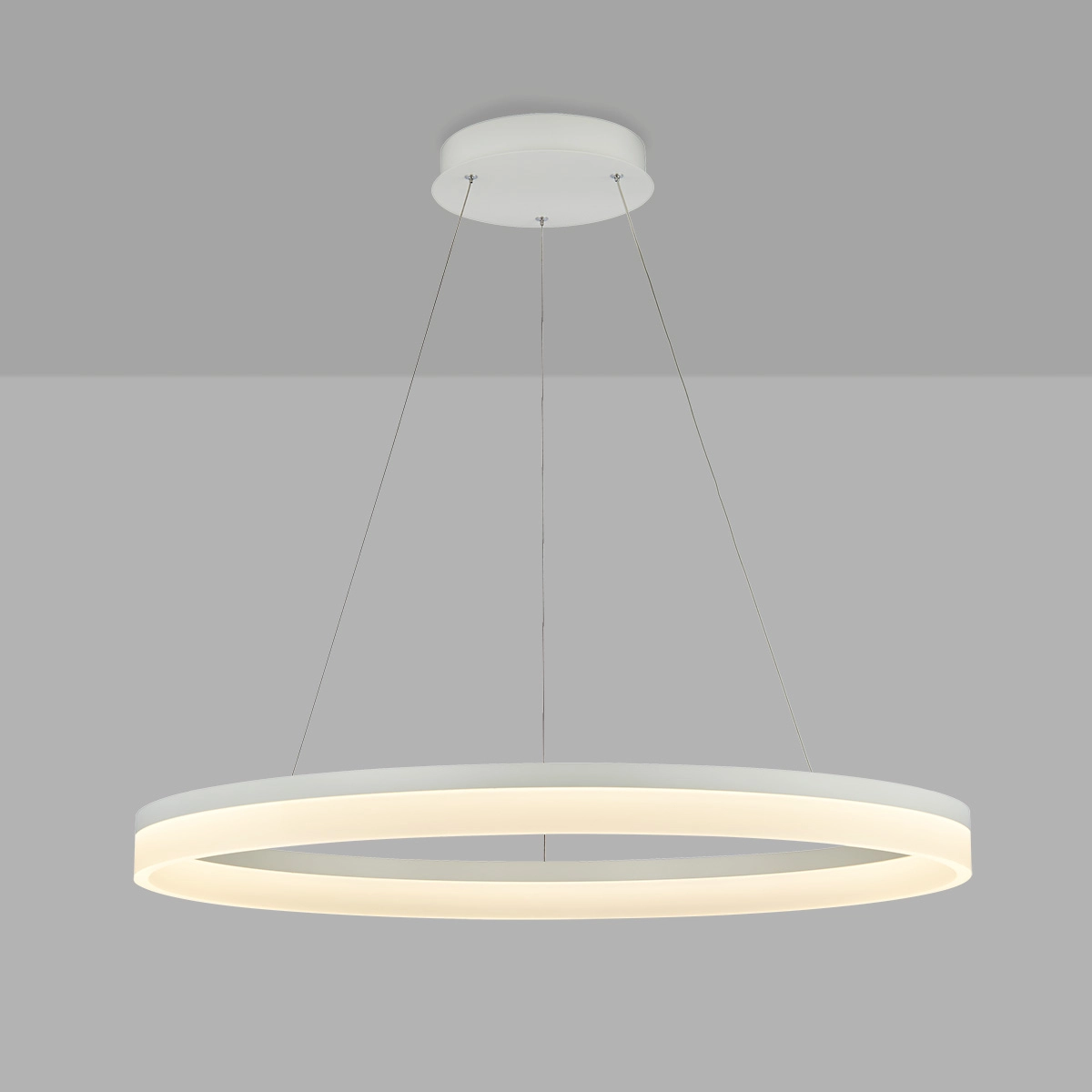 Elegante Pendellampe Ara Ø 100 cm weiß