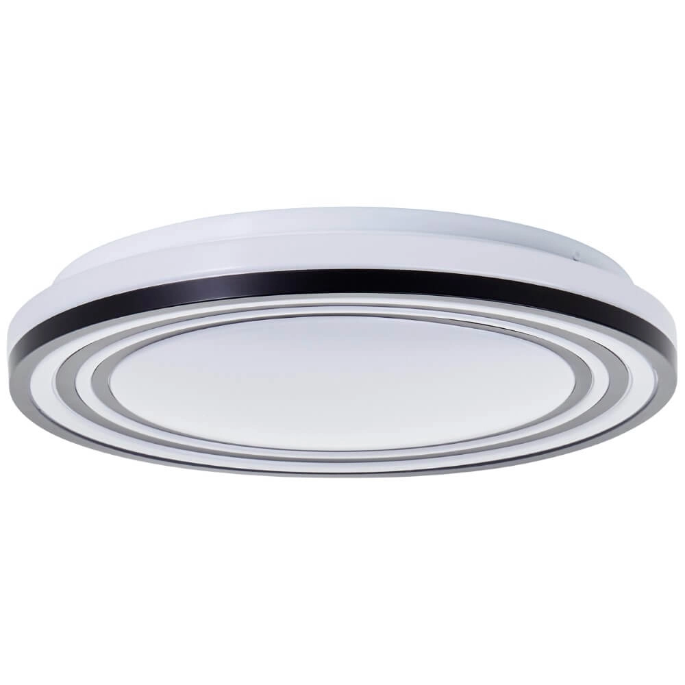 Schwarz-weiße Deckenleuchte Kobana Ø 34cm Brilliant 4004353426537