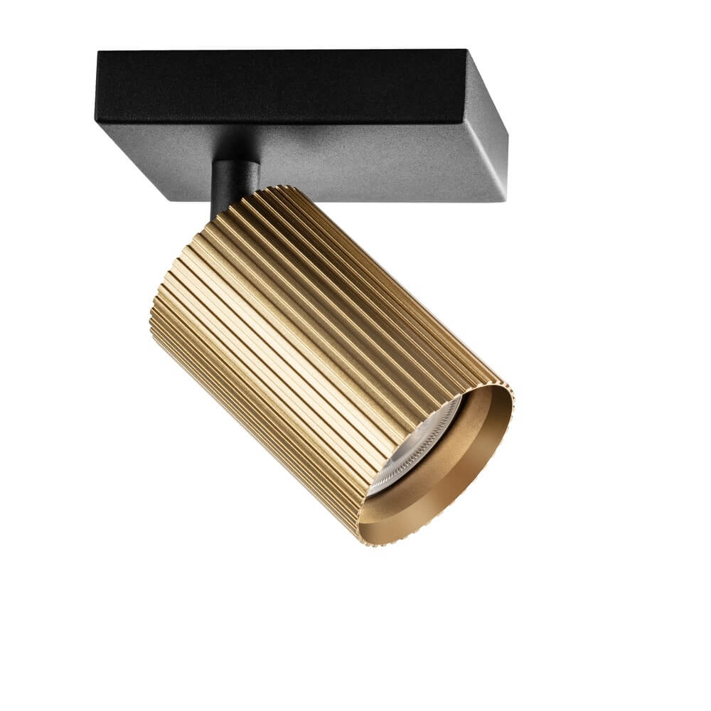 Deckenstrahler Onis 1-flammig - gold mit schwarz Lyora 4255805301869
