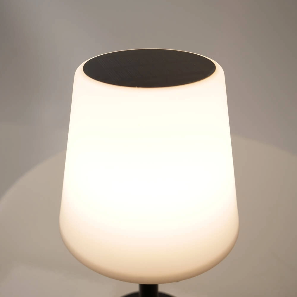 Design-Tischleuchte Montapalma Schwarz mit weißem Kegel Eglo 9002759758899
