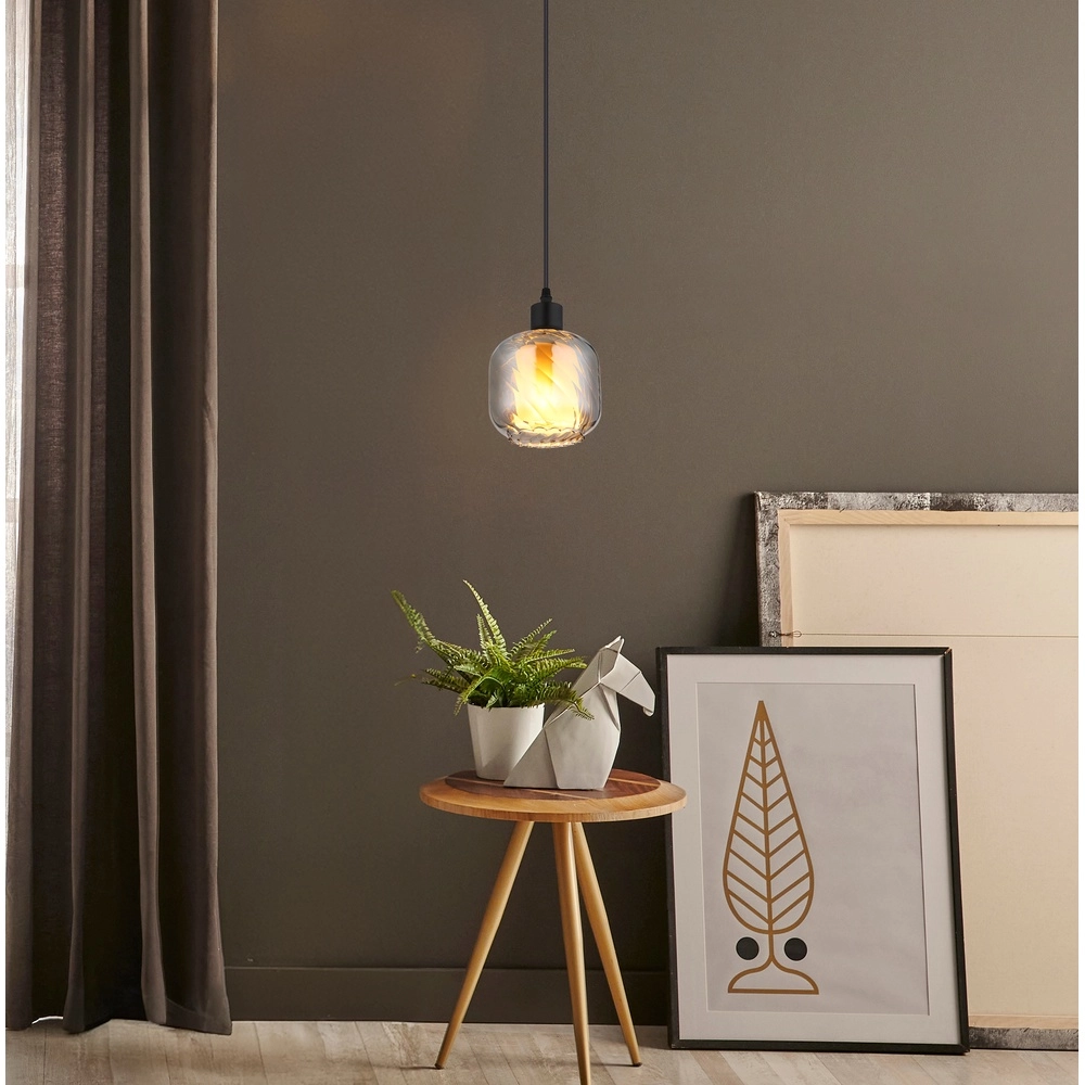 Design-Pendellampe Xia Schwarz Globo 9007371515141