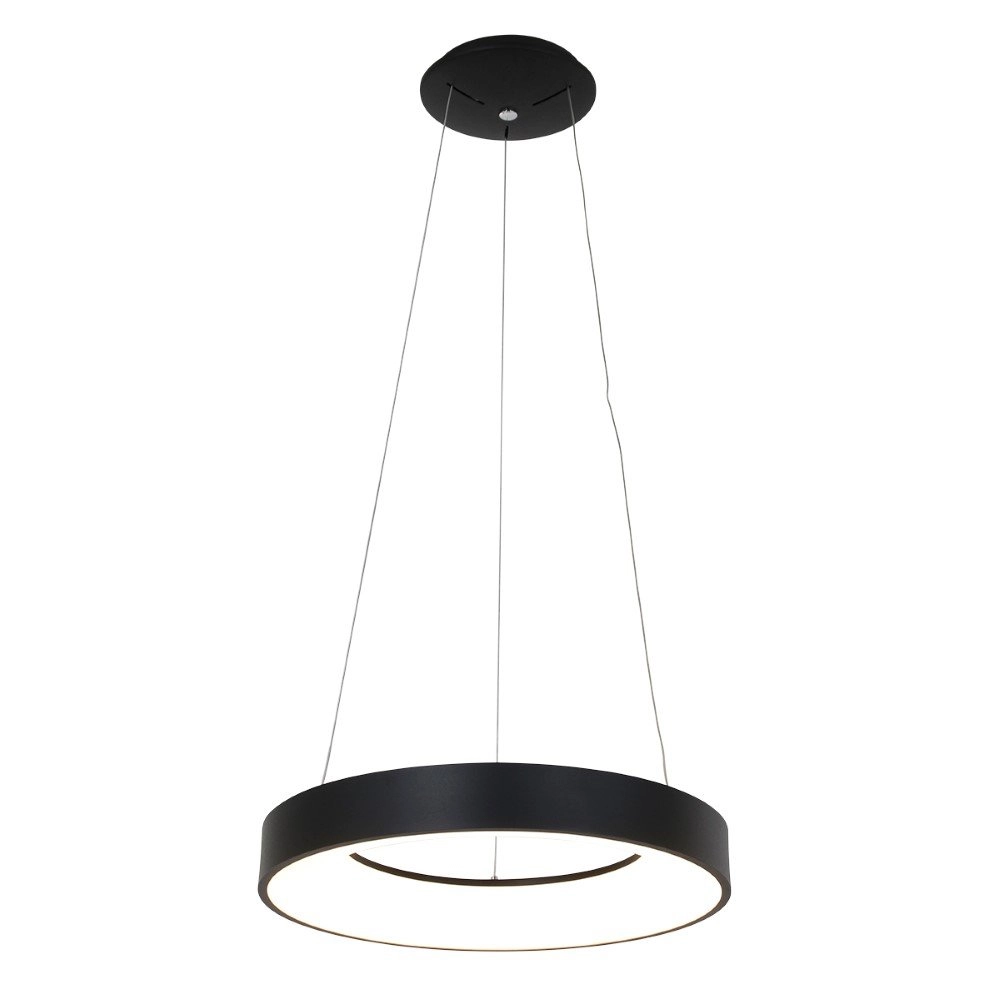 LED Hängelampe Ringlede Ø 48 cm schwarz Steinhauer 8712746132847
