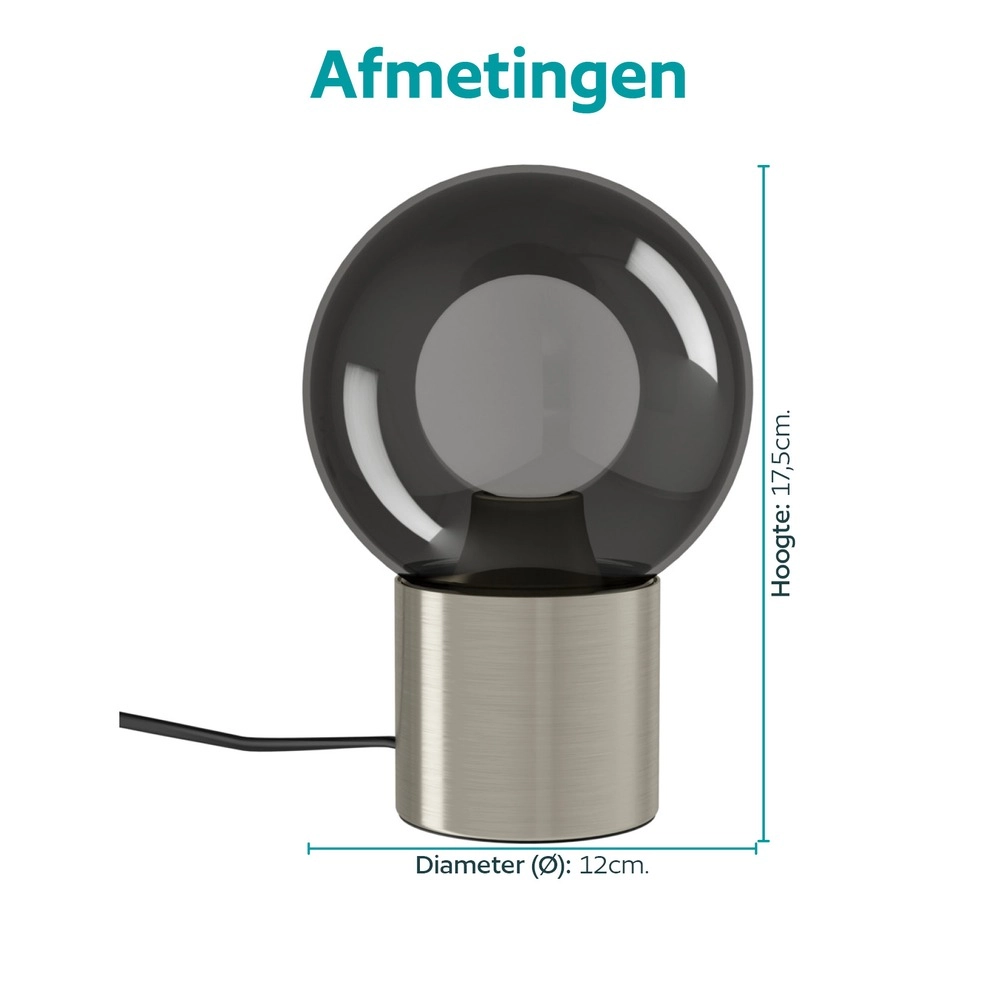 Design-Tischlampe Bravino Nickel