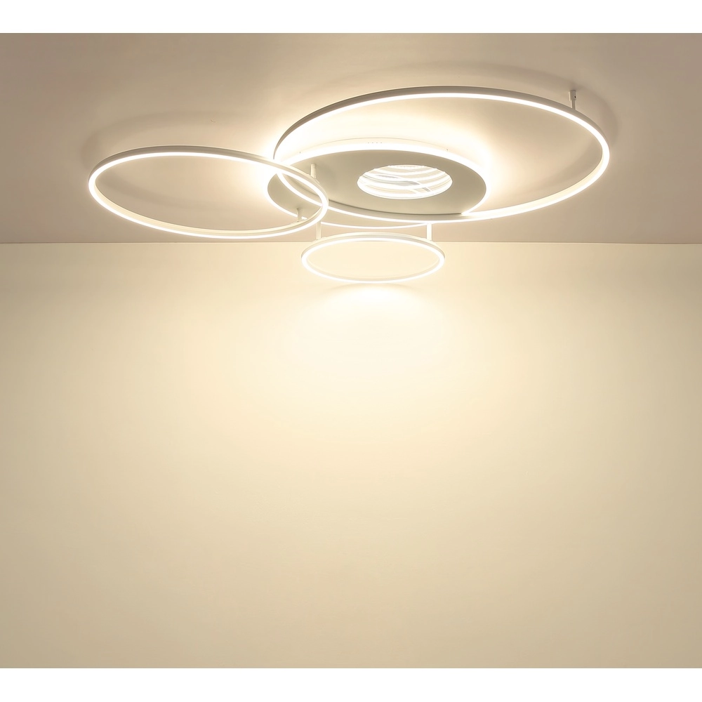 Moderne Deckenlampe Invertina Weiß 126 cm Globo 9007371576043