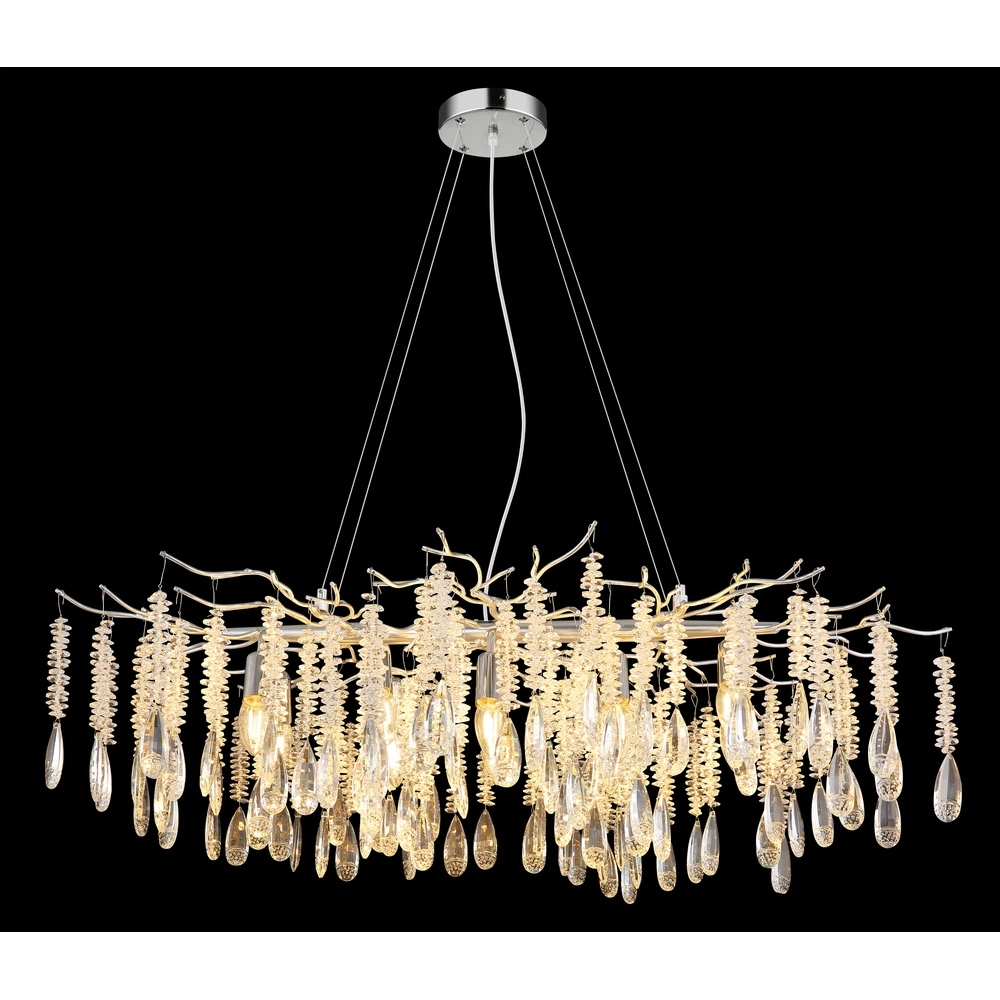 Pendellampe Kinga Silbergrau 100cm Globo 9007371567003