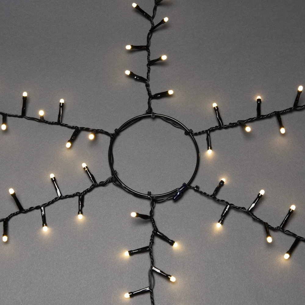 Beleuchtungsset 240cm - 6x 110 led - 2700K frosted für den Weihnachtsbaum KonstSmide 7318306650137